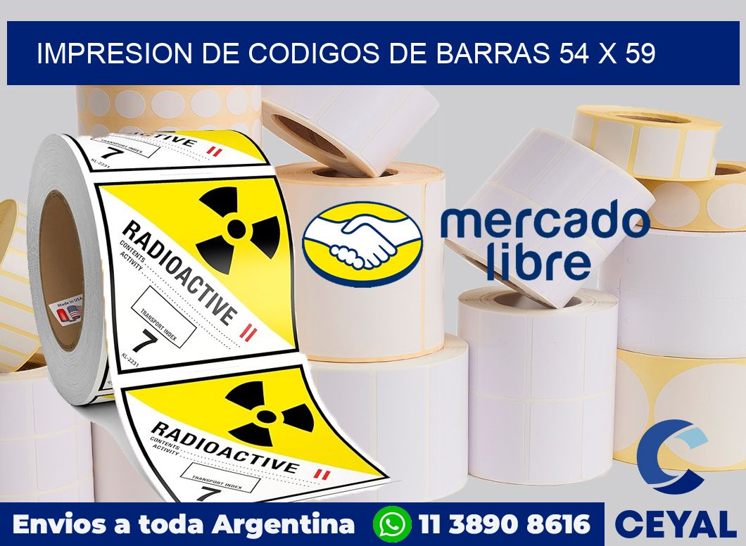 impresion de codigos de barras 54 x 59