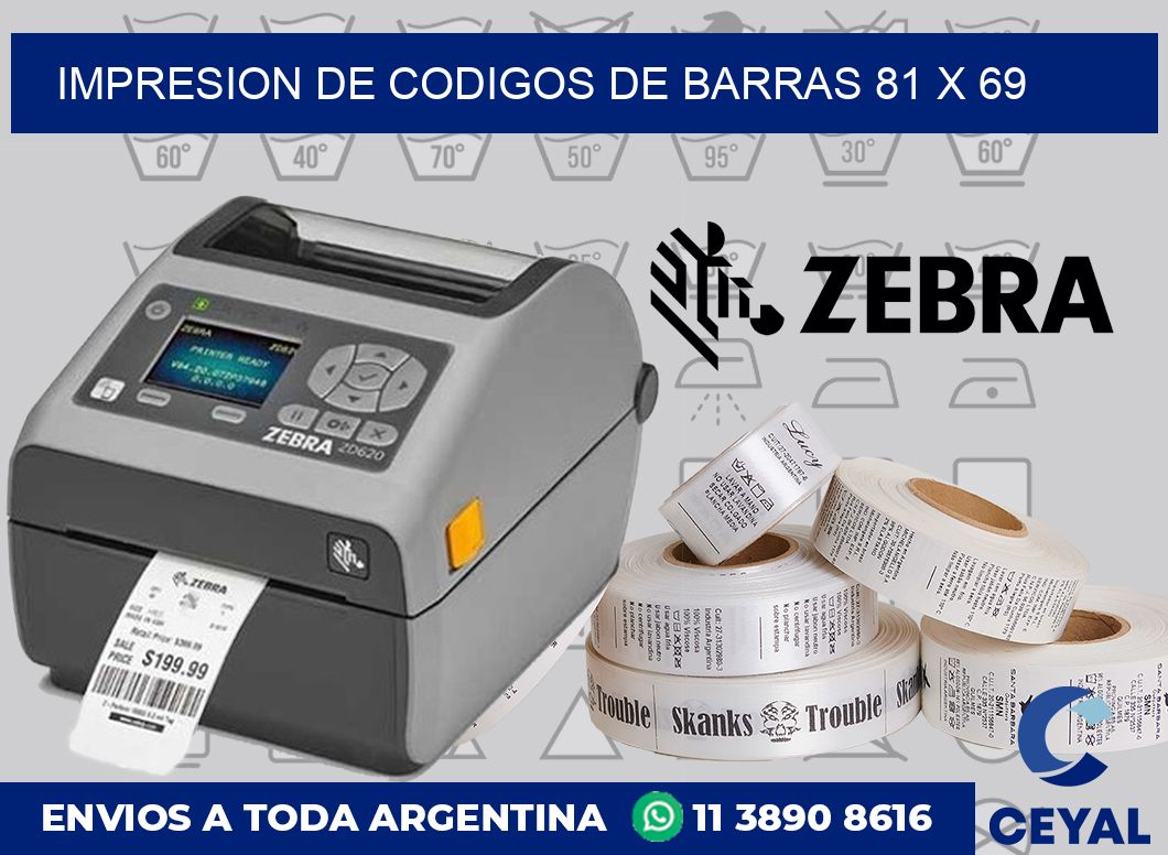 impresion de codigos de barras 81 x 69