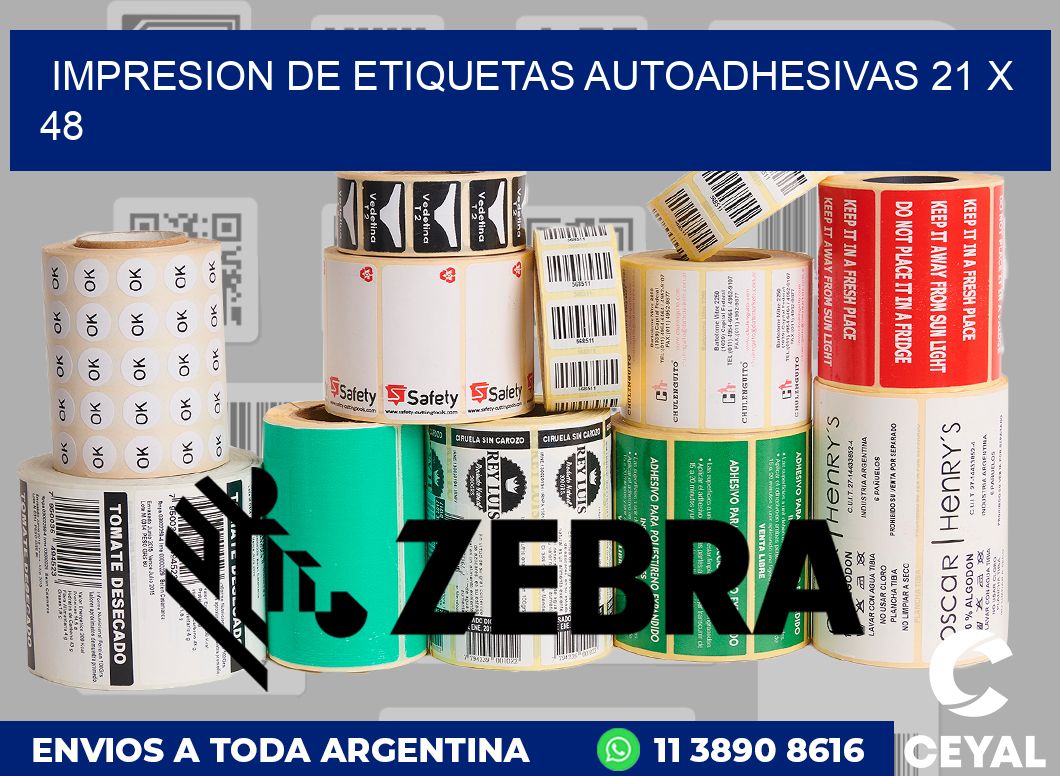 impresion de etiquetas autoadhesivas 21 x 48