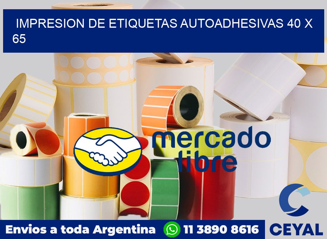 impresion de etiquetas autoadhesivas 40 x 65