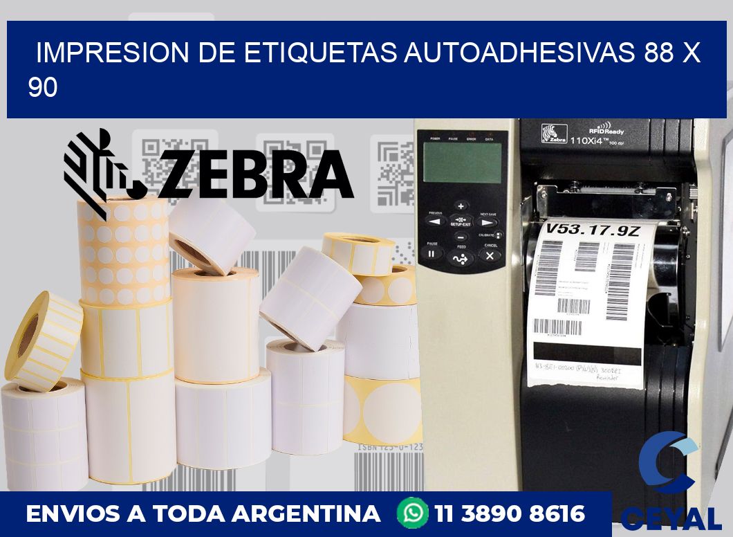 impresion de etiquetas autoadhesivas 88 x 90
