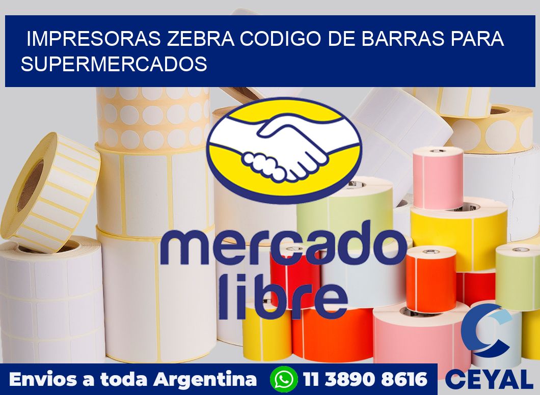 impresoras zebra codigo de barras para supermercados