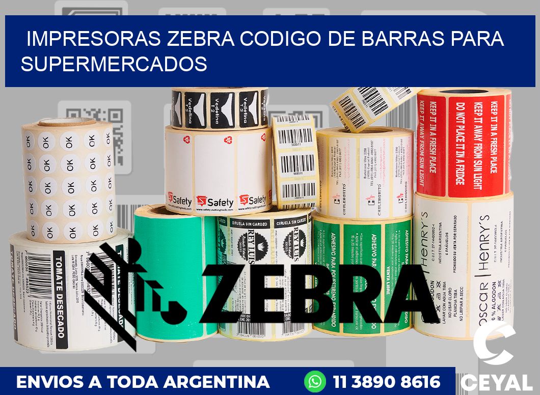 impresoras zebra codigo de barras para supermercados