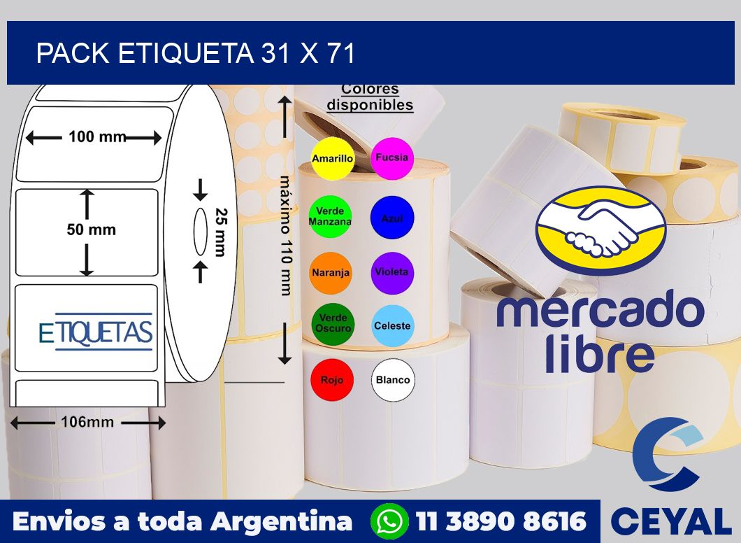 pack etiqueta 31 x 71