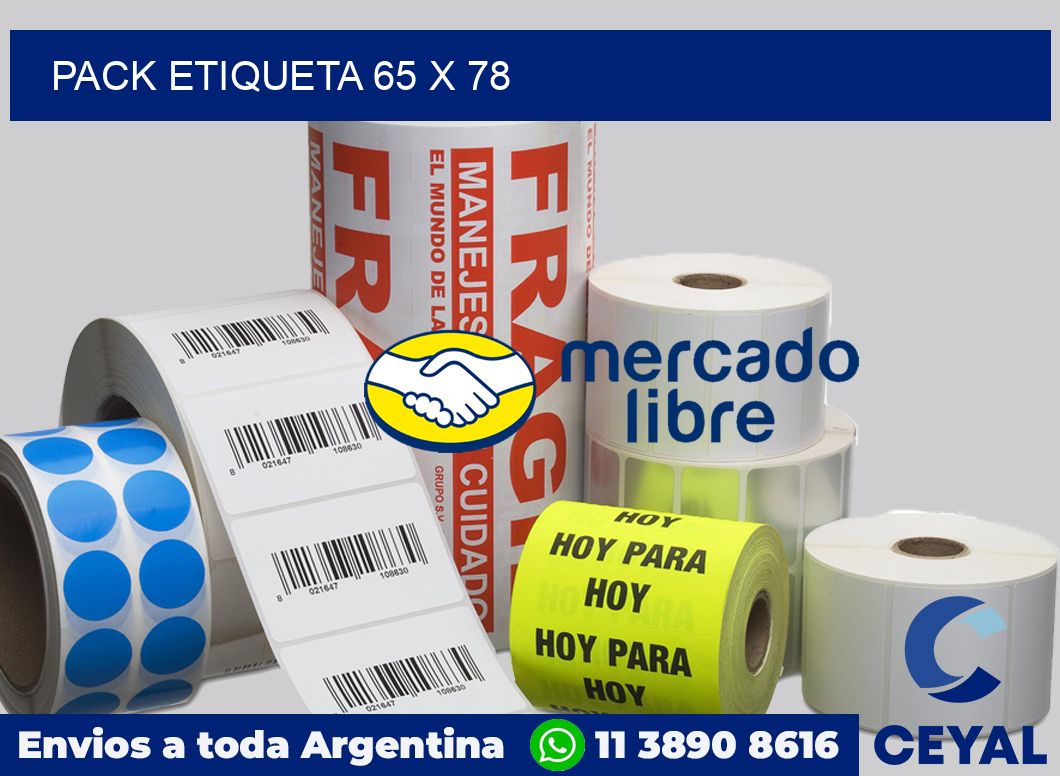 pack etiqueta 65 x 78