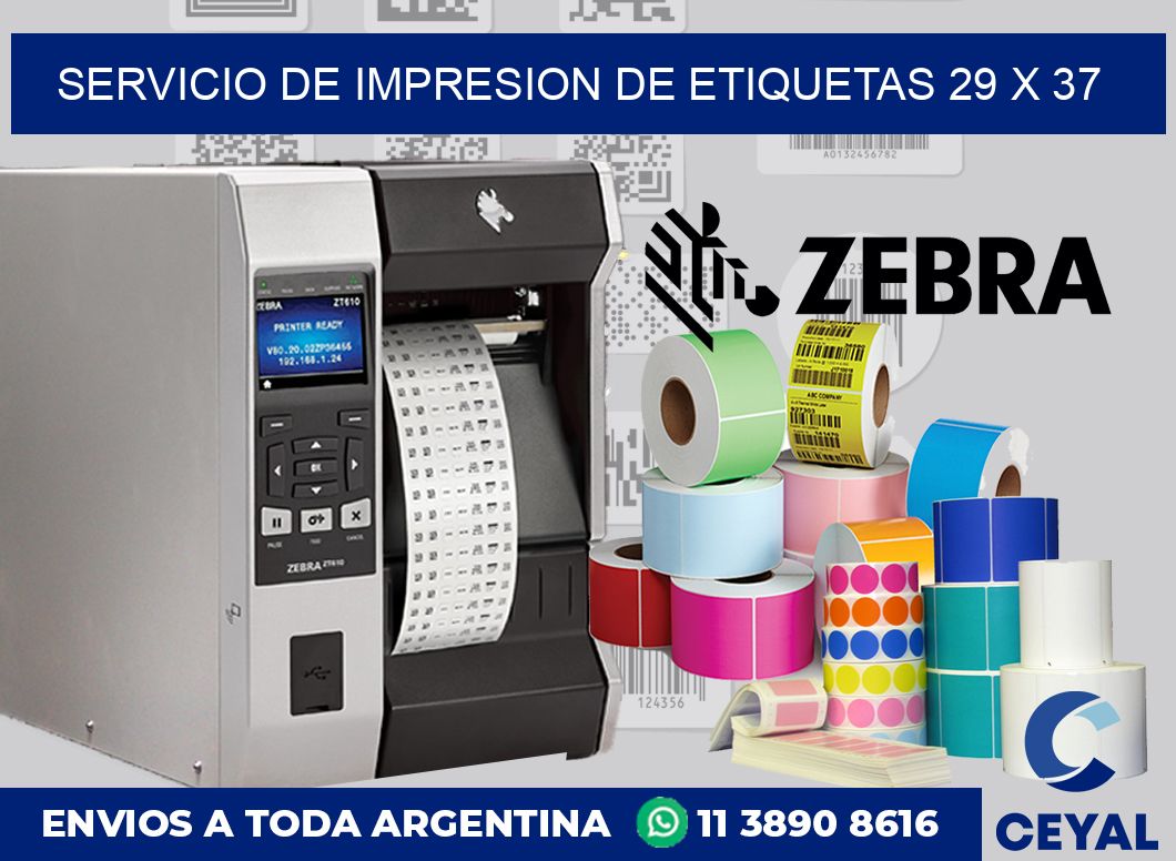 servicio de impresion de etiquetas 29 x 37