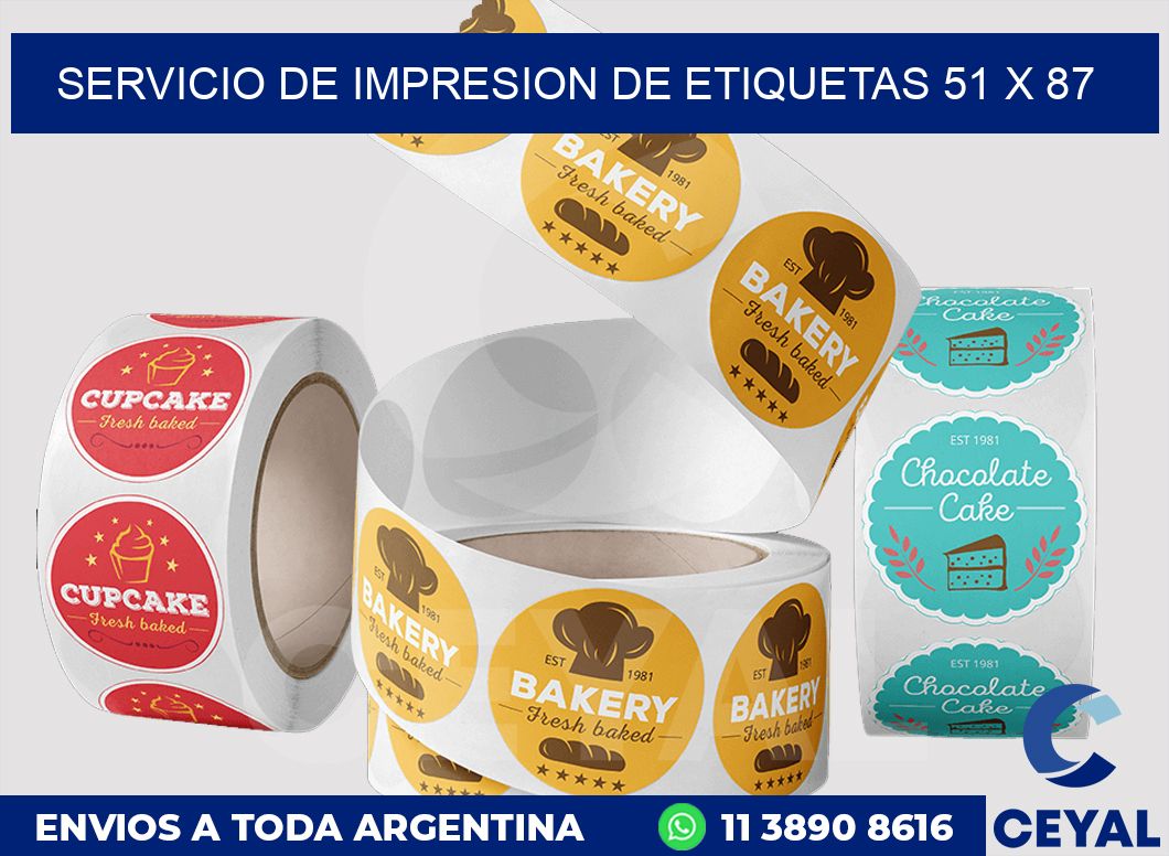 servicio de impresion de etiquetas 51 x 87