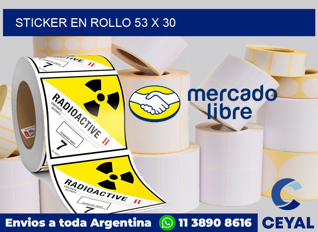 sticker en rollo 53 x 30