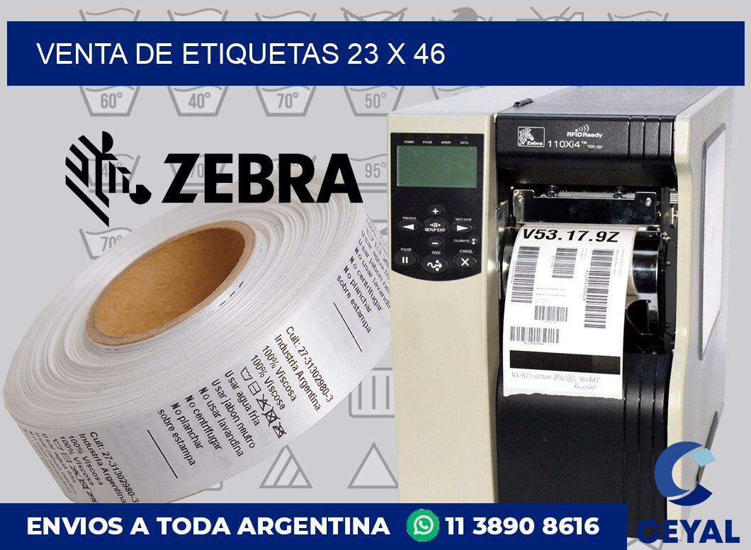 venta de etiquetas 23 x 46