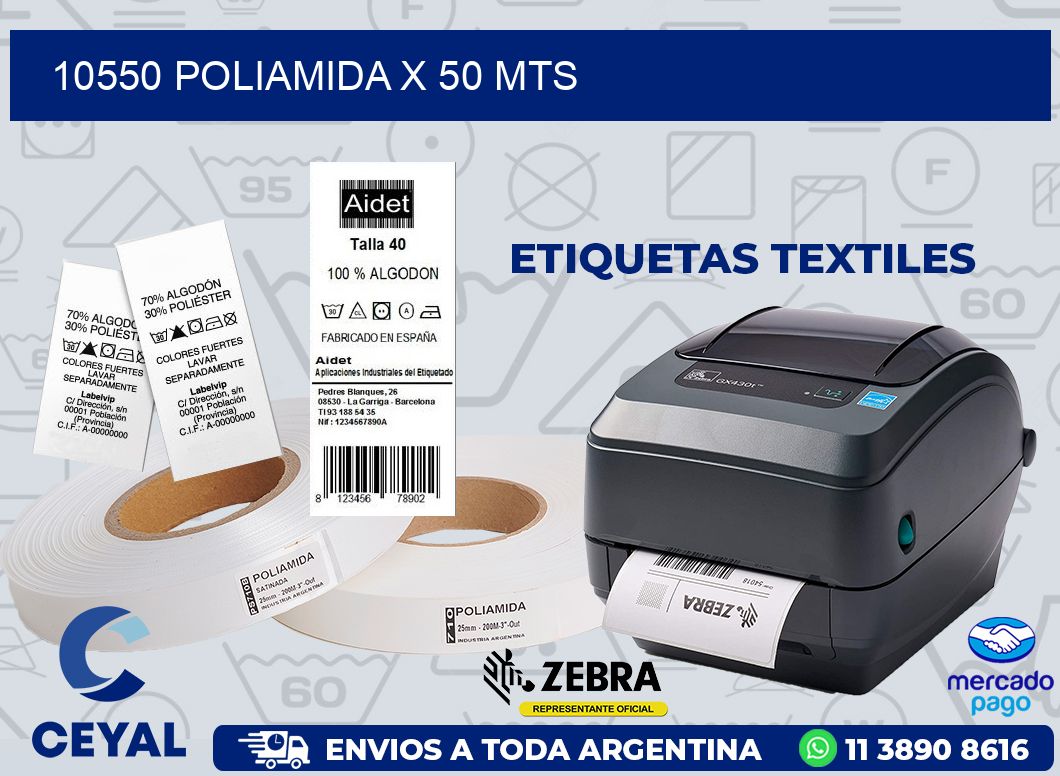 10550 POLIAMIDA X 50 MTS