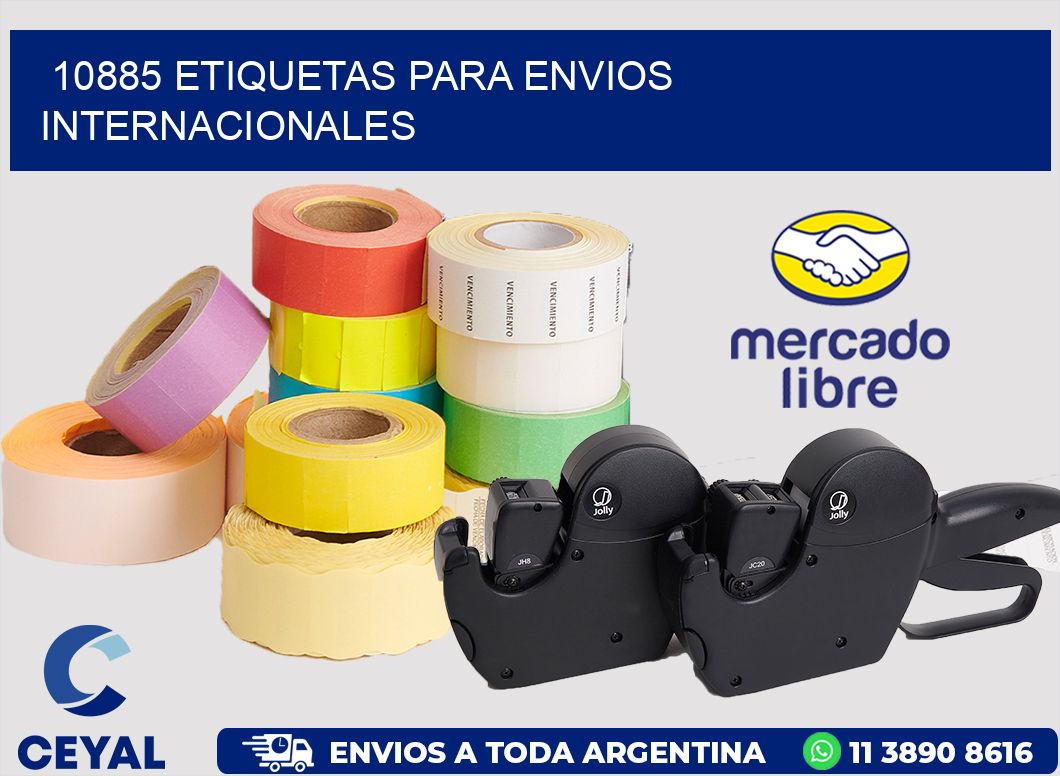 10885 ETIQUETAS PARA ENVIOS INTERNACIONALES
