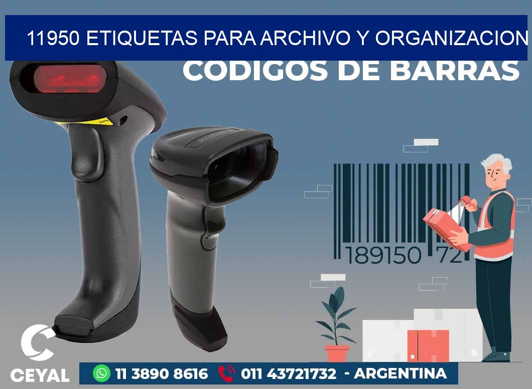 11950 ETIQUETAS PARA ARCHIVO Y ORGANIZACION
