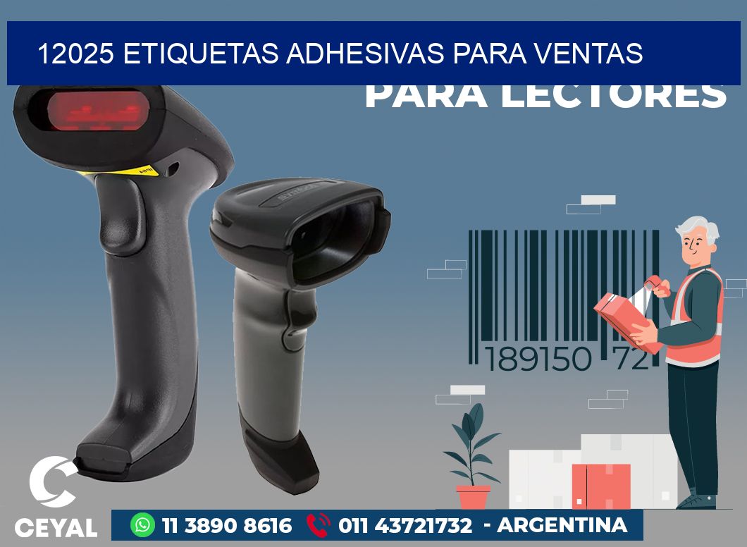 12025 ETIQUETAS ADHESIVAS PARA VENTAS