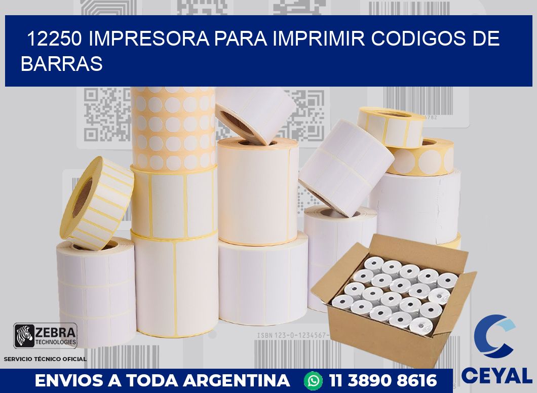 12250 IMPRESORA PARA IMPRIMIR CODIGOS DE BARRAS