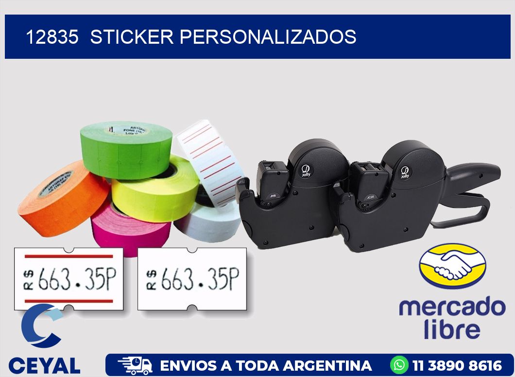 12835 sticker personalizados