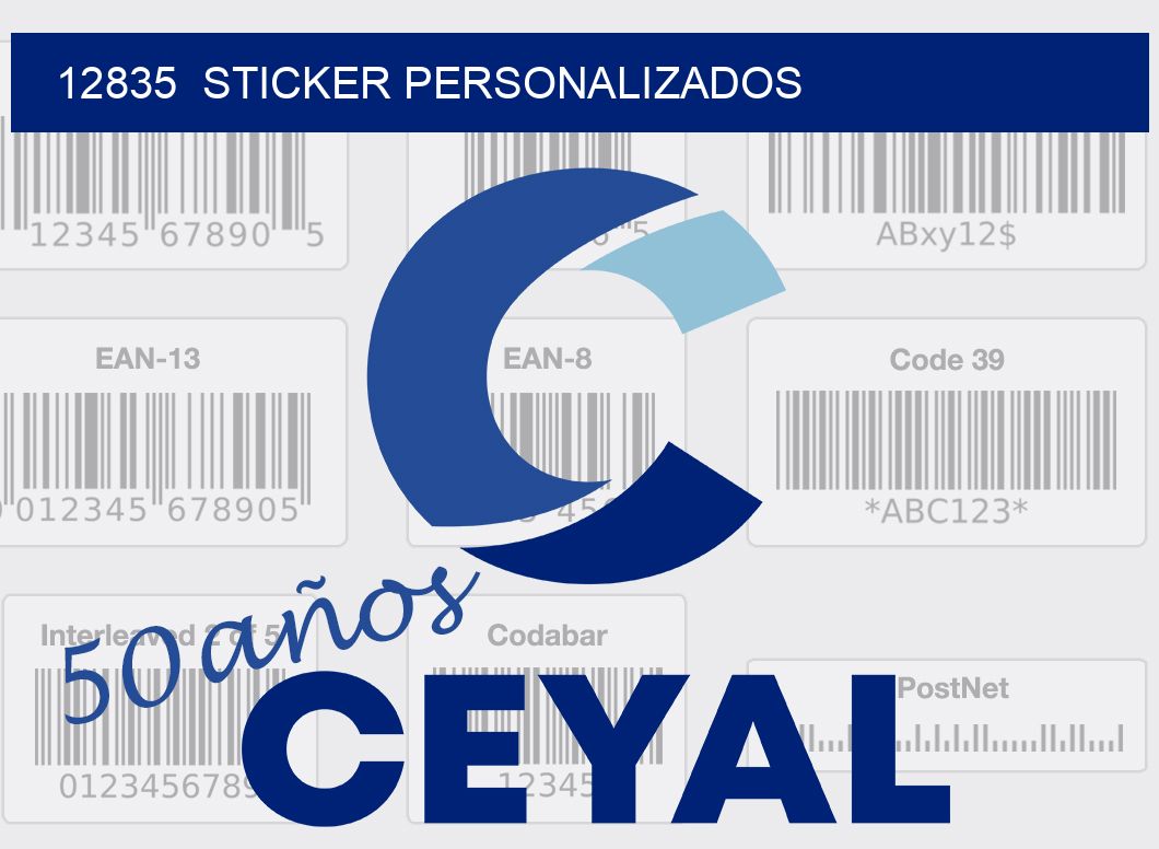 12835 sticker personalizados