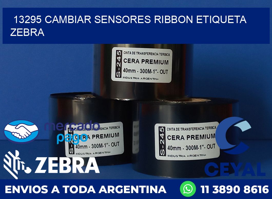 13295 CAMBIAR SENSORES RIBBON ETIQUETA ZEBRA