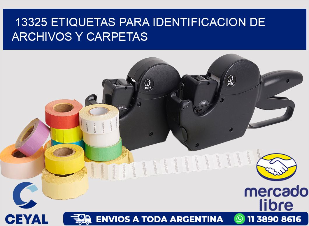 13325 ETIQUETAS PARA IDENTIFICACION DE ARCHIVOS Y CARPETAS