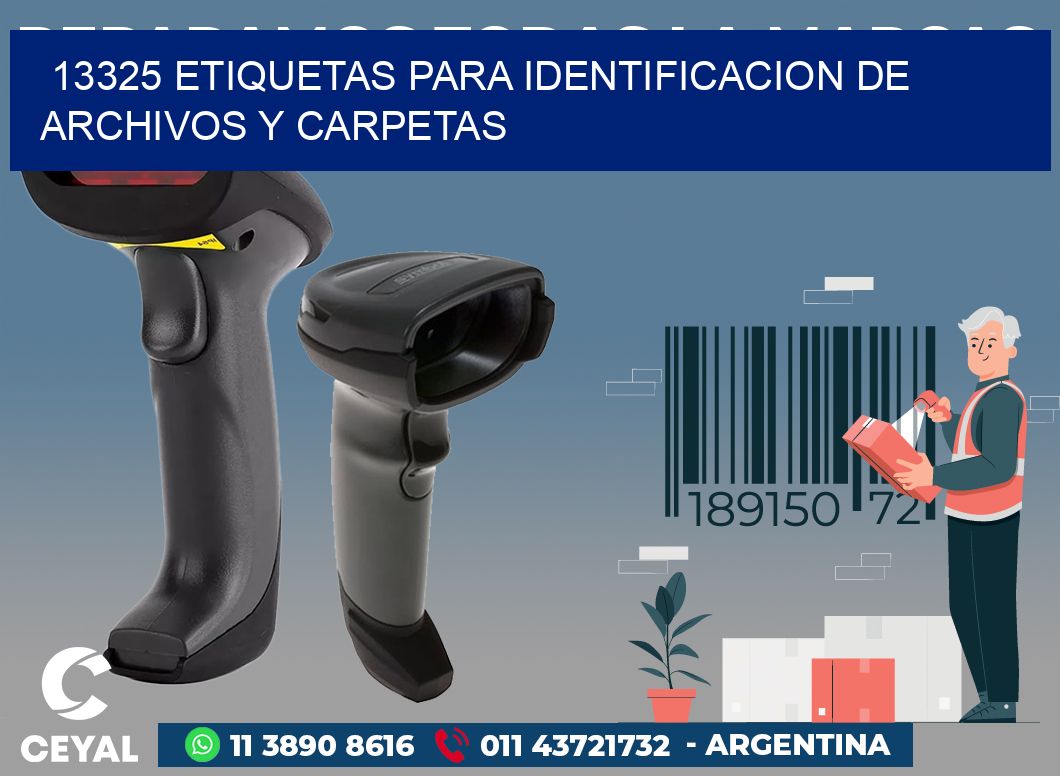 13325 ETIQUETAS PARA IDENTIFICACION DE ARCHIVOS Y CARPETAS