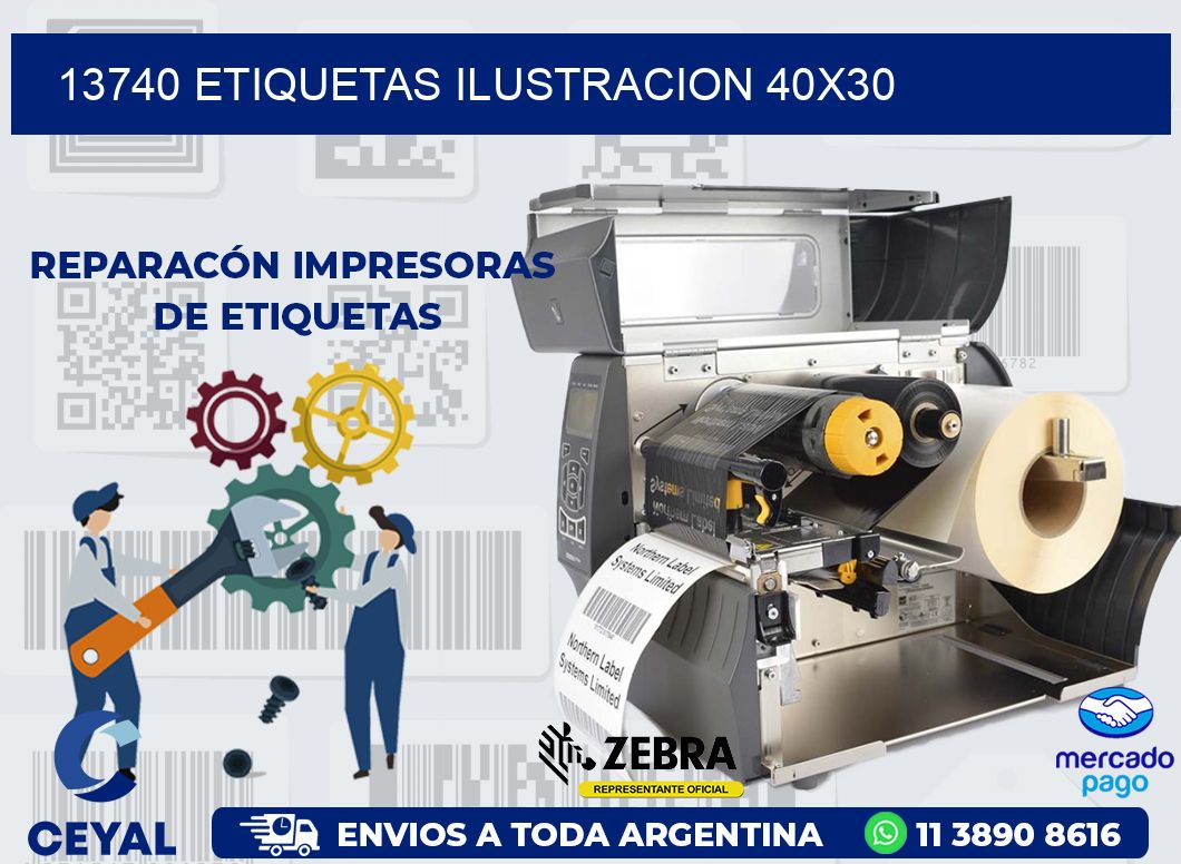 13740 ETIQUETAS ILUSTRACION 40X30