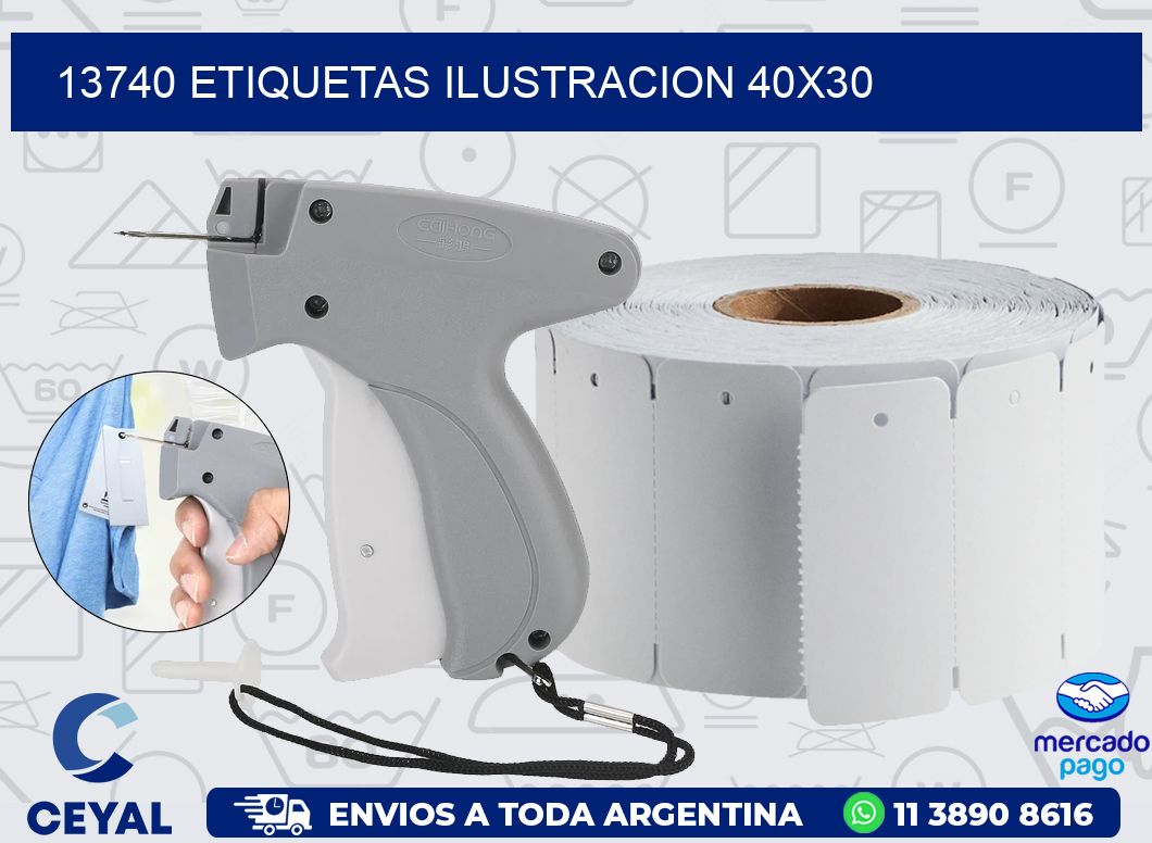 13740 ETIQUETAS ILUSTRACION 40X30