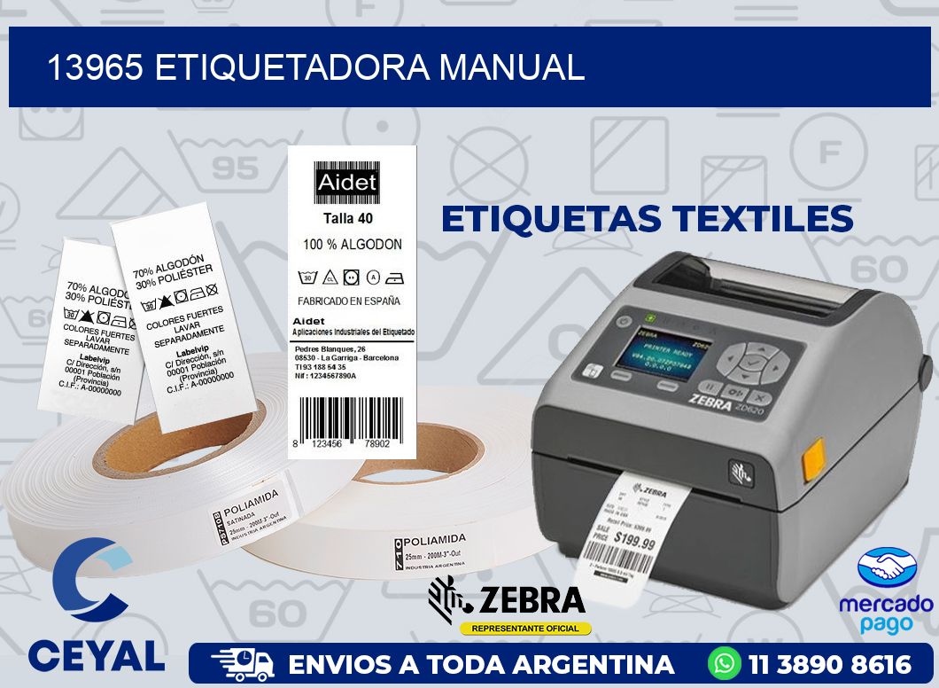 13965 ETIQUETADORA MANUAL