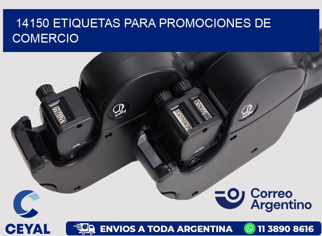 14150 ETIQUETAS PARA PROMOCIONES DE COMERCIO