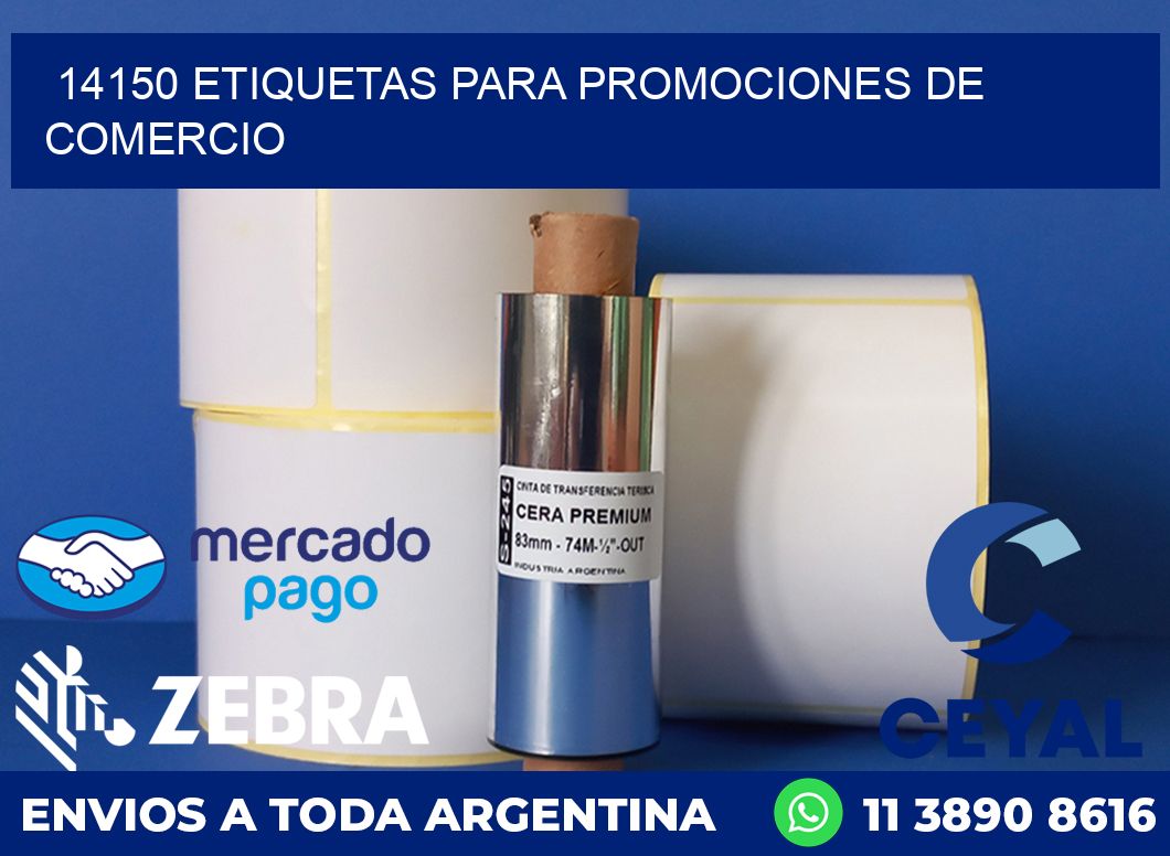 14150 ETIQUETAS PARA PROMOCIONES DE COMERCIO