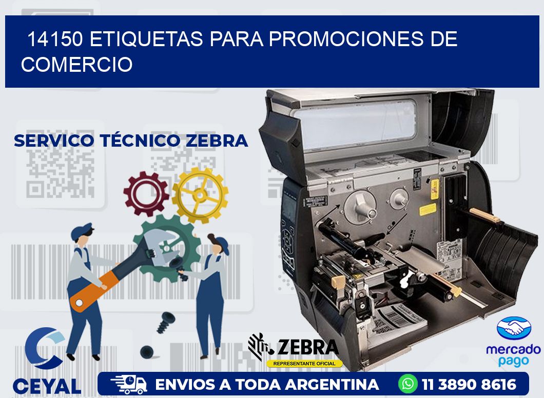 14150 ETIQUETAS PARA PROMOCIONES DE COMERCIO