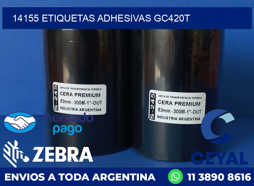 14155 ETIQUETAS ADHESIVAS GC420T