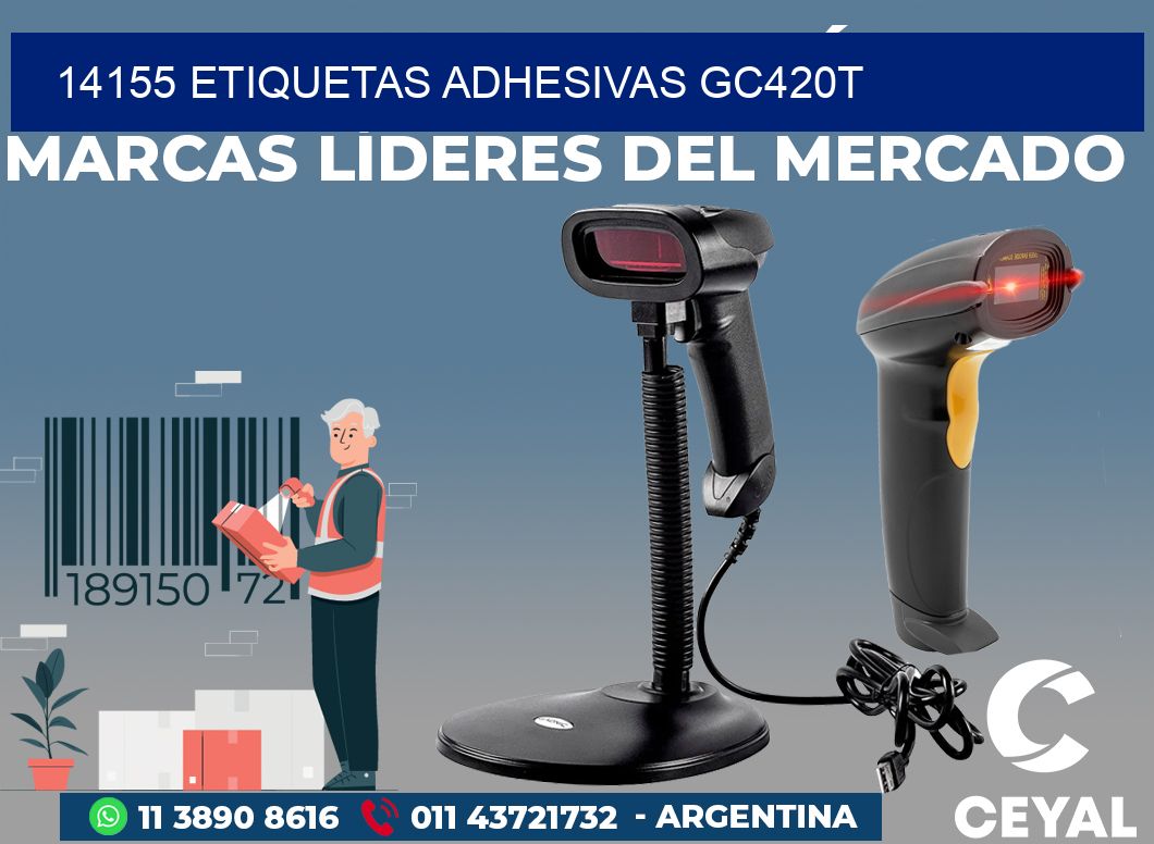 14155 ETIQUETAS ADHESIVAS GC420T