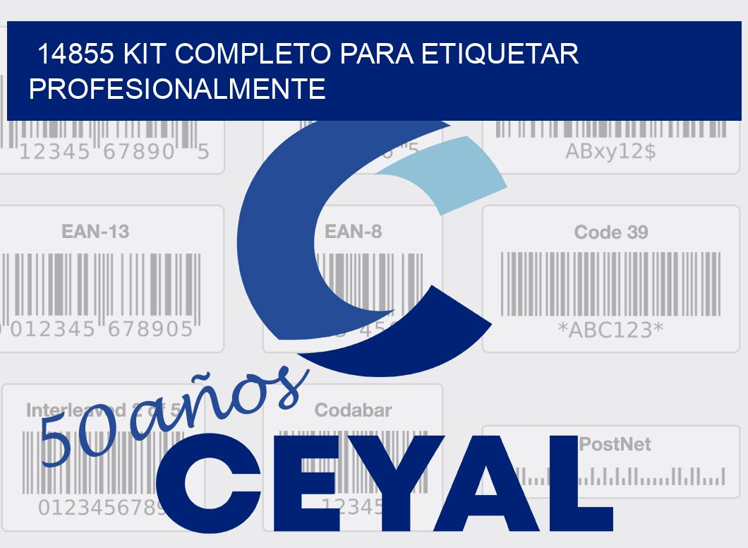 14855 KIT COMPLETO PARA ETIQUETAR PROFESIONALMENTE