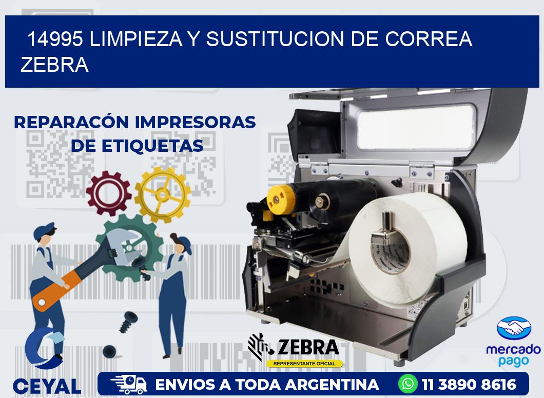 14995 LIMPIEZA Y SUSTITUCION DE CORREA ZEBRA