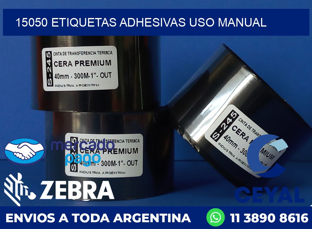 15050 ETIQUETAS ADHESIVAS USO MANUAL