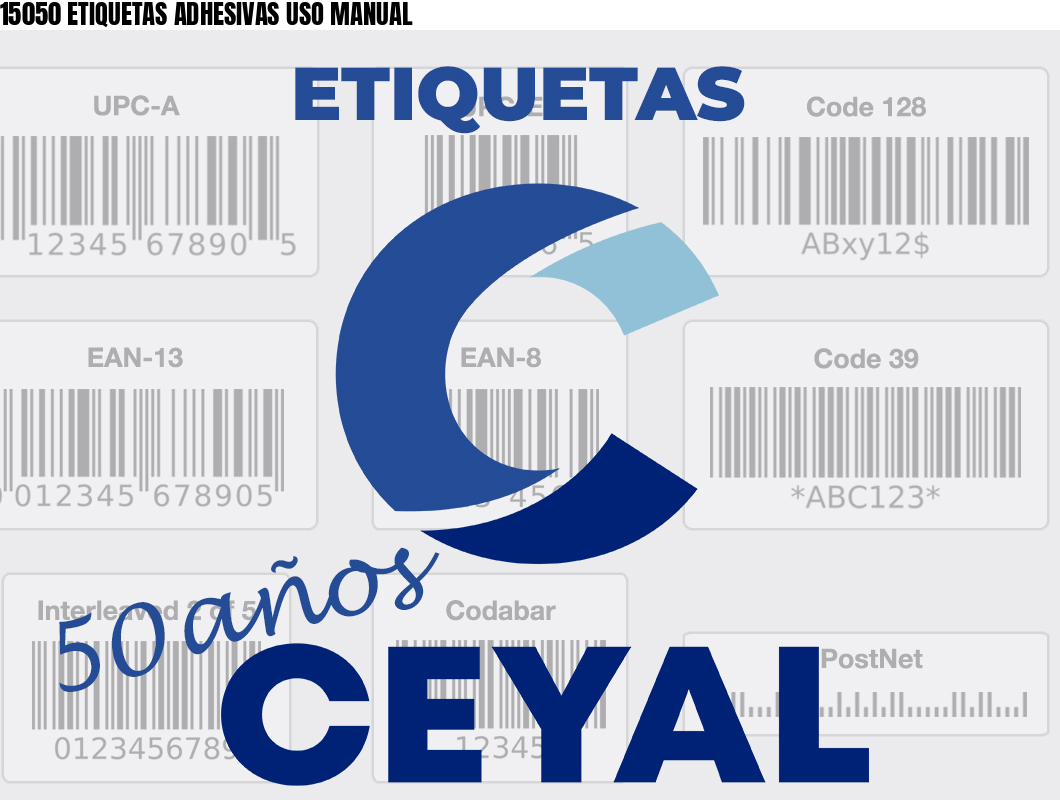 15050 ETIQUETAS ADHESIVAS USO MANUAL