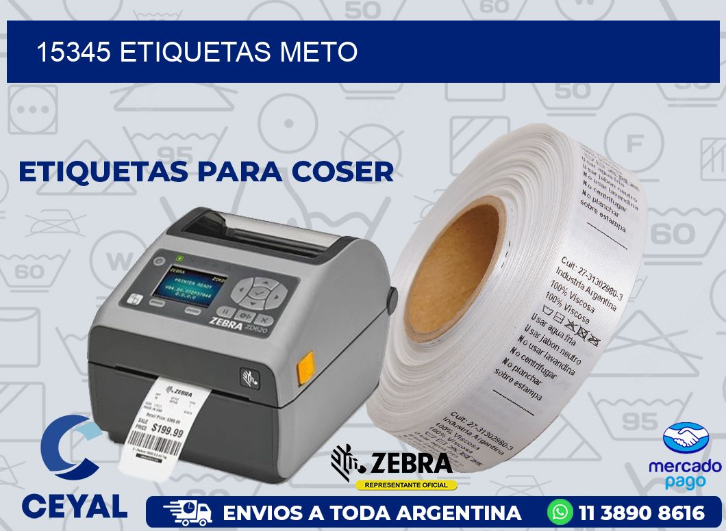 15345 ETIQUETAS METO