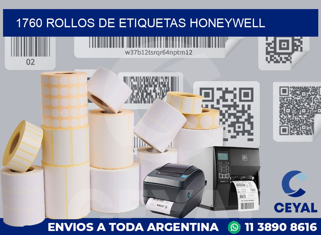 1760 ROLLOS DE ETIQUETAS HONEYWELL