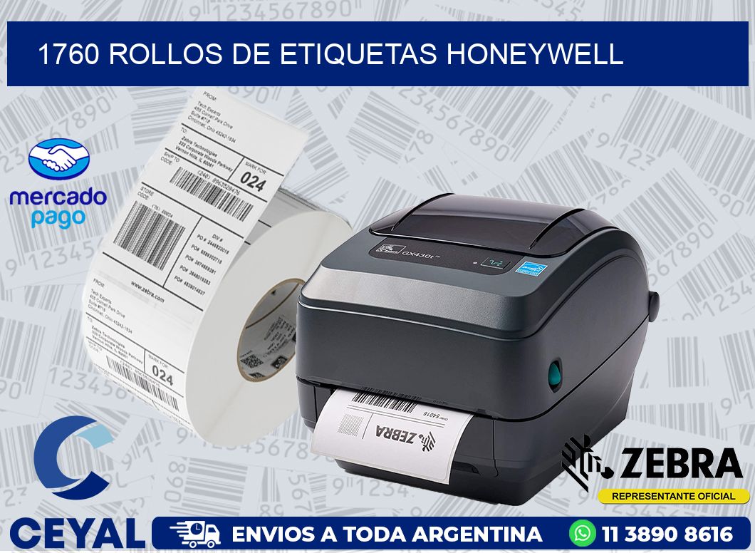 1760 ROLLOS DE ETIQUETAS HONEYWELL