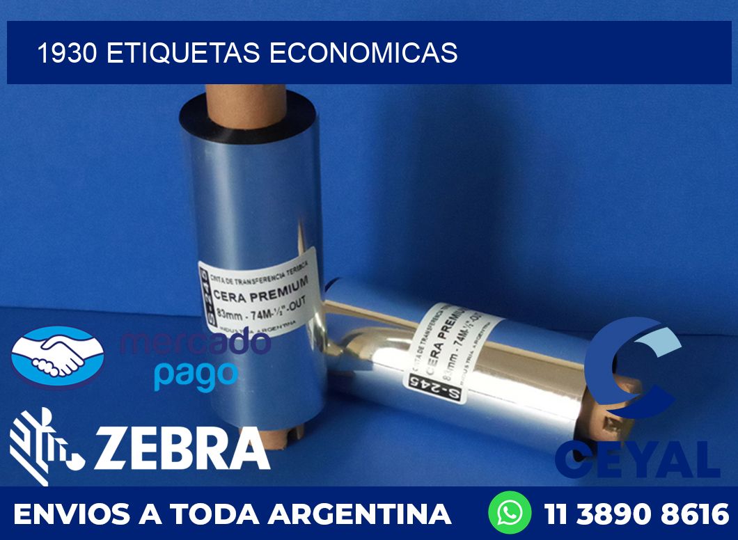 1930 ETIQUETAS ECONOMICAS