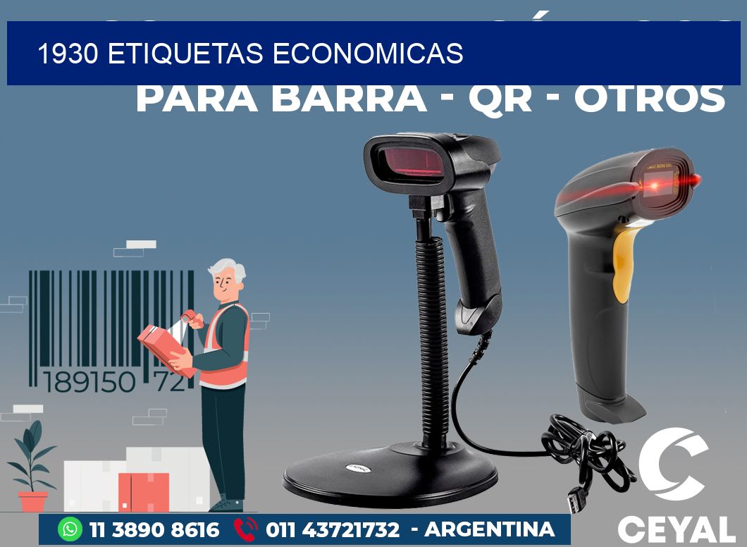 1930 ETIQUETAS ECONOMICAS