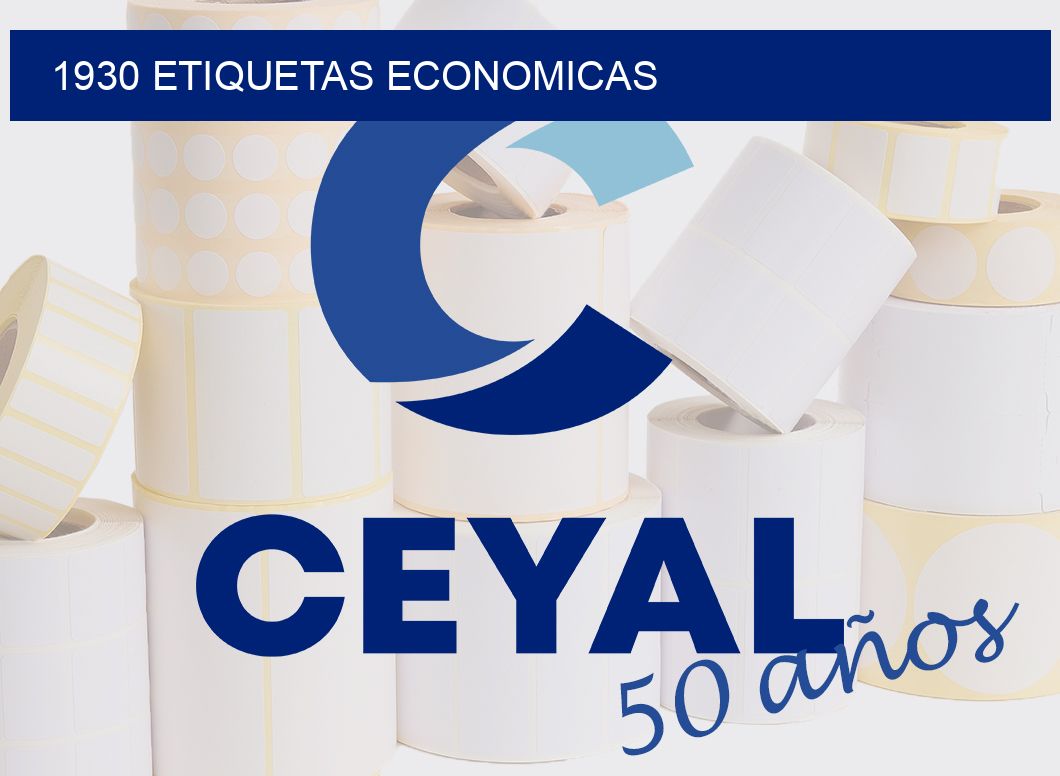 1930 ETIQUETAS ECONOMICAS