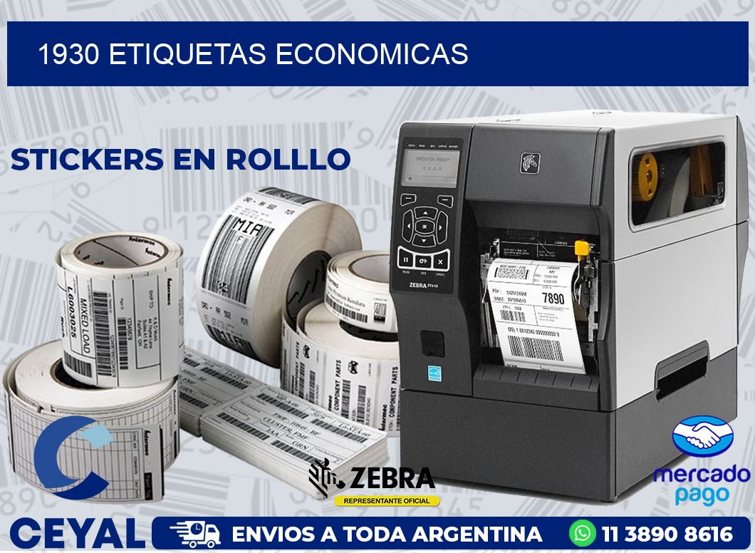 1930 ETIQUETAS ECONOMICAS
