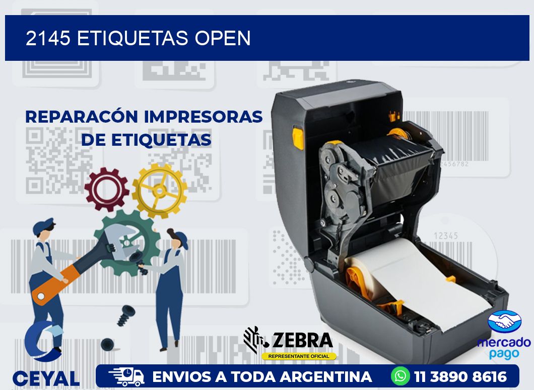 2145 ETIQUETAS OPEN