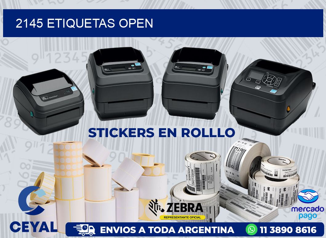 2145 ETIQUETAS OPEN