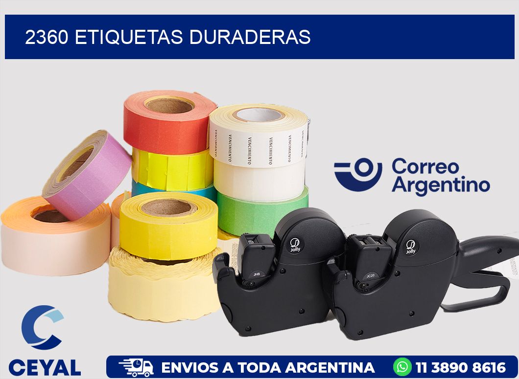 2360 ETIQUETAS DURADERAS