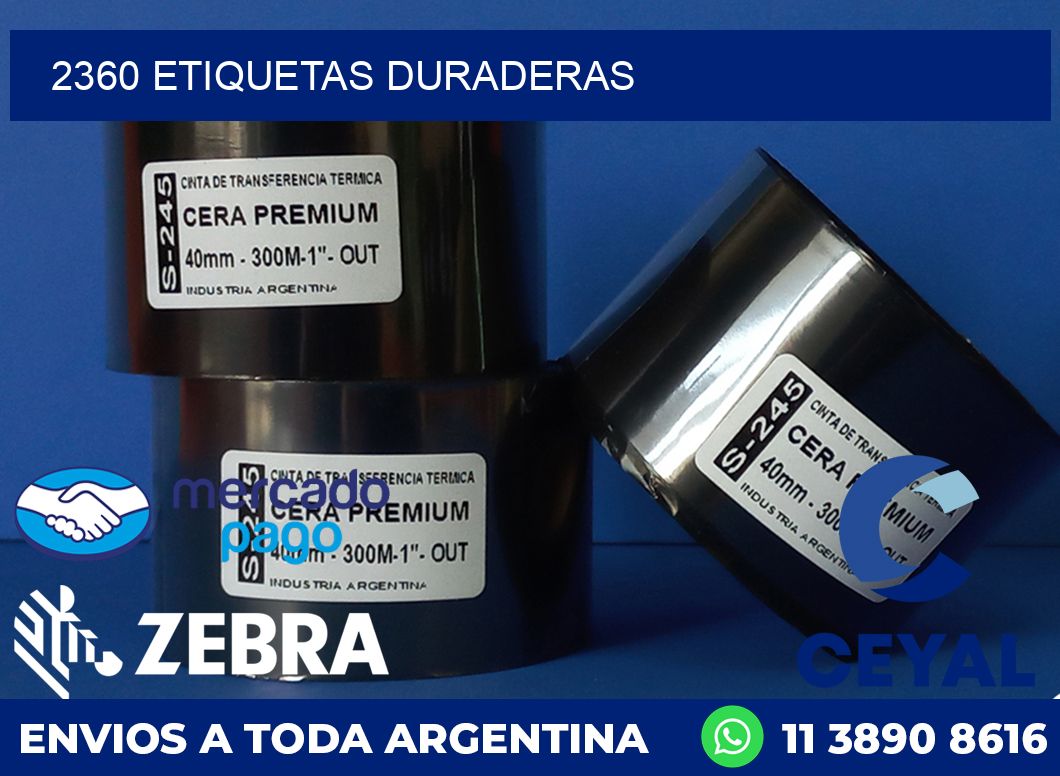 2360 ETIQUETAS DURADERAS