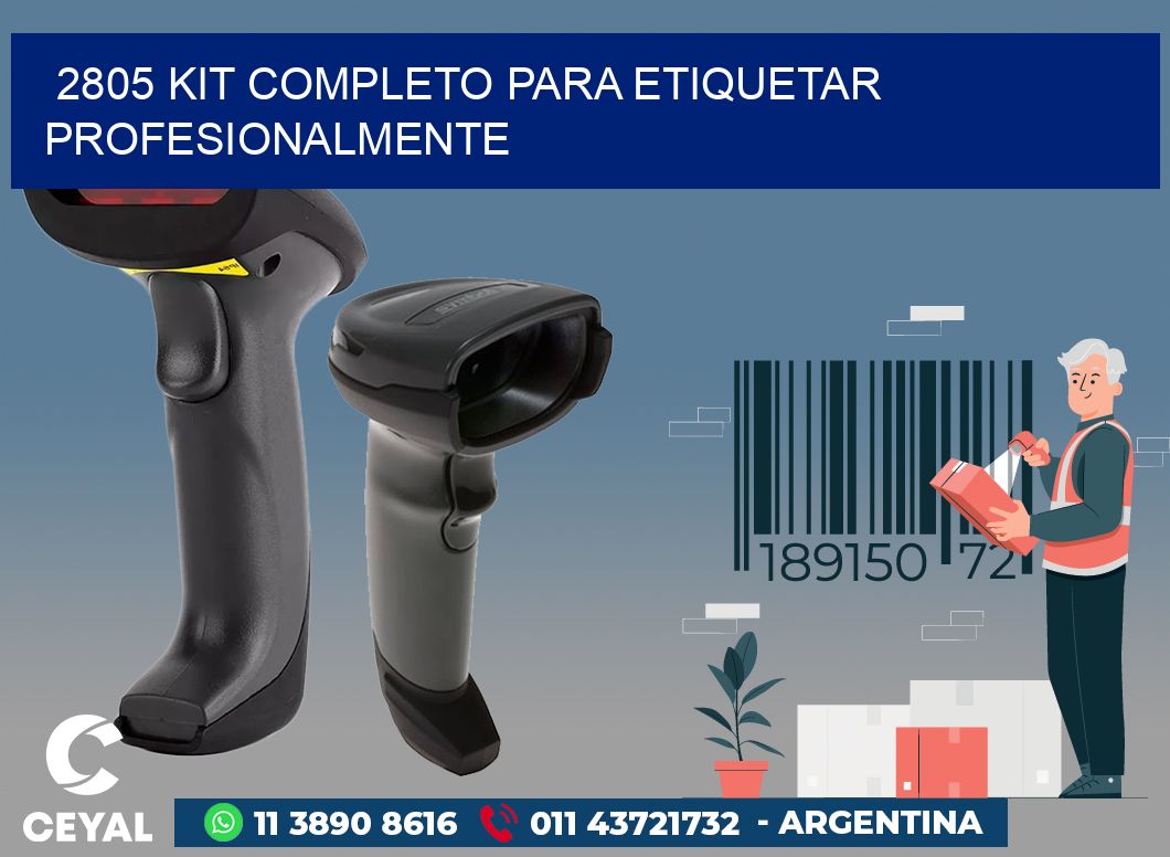 2805 KIT COMPLETO PARA ETIQUETAR PROFESIONALMENTE