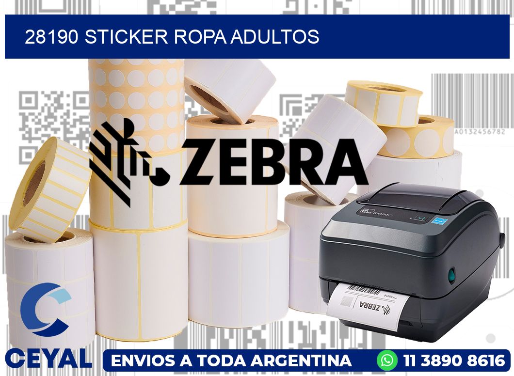 28190 STICKER ROPA ADULTOS