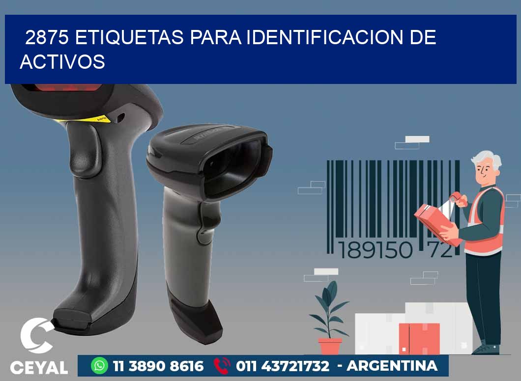 2875 ETIQUETAS PARA IDENTIFICACION DE ACTIVOS