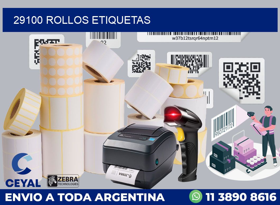 29100 ROLLOS ETIQUETAS